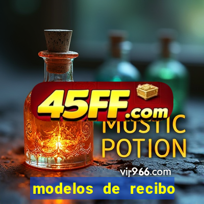 modelos de recibo de pagamento word